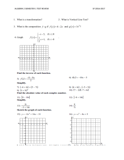 1. What is a transformation? 2 . What is Vertical Line Test? 3. What is