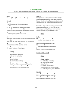 A Bowling Party - Songs for Teaching