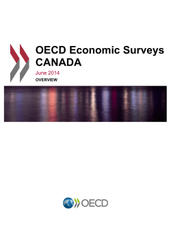 OECD Economic Surveys CANADA
