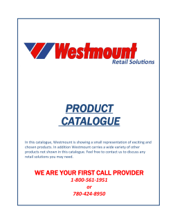 product catalogue - Westmount Store Fixtures