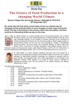 Crop Science Day poster - U3A Site Builder Home Page