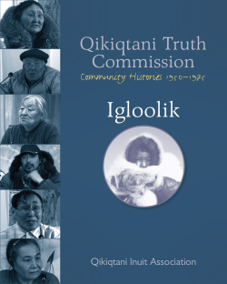 Igloolik - The Qikiqtani Truth Commission