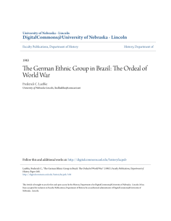 The German Ethnic Group in Brazil: The Ordeal of World War