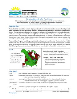 A3 Acidic Emissions new - Sarnia-Lambton Environmental Association