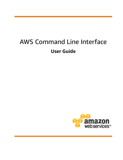 AWS Command Line Interface - User Guide