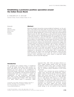 Establishing a perimeter position: speciation around the