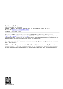 Hard Bop and Its Critics Author(s): David H. Rosenthal Source: The