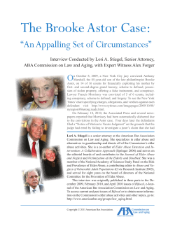 The Brooke Astor Case: “An Appalling Set of Circumstances