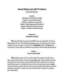 Great States but with Problems