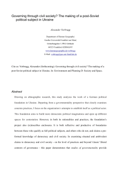 Governing through civil society? The making of a post