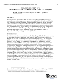 PRELIMINARY STUDY OF A GEORGIA O`KEEFFE PASTEL