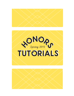 SPRING 2015 - MU Honors College