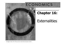 Externalities