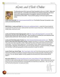 Lewis and Clark Online