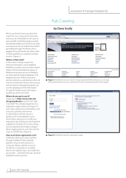 Pub Crawling - Association of Massage Therapists
