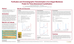 Purification and Chromatographic Characterisation of an Integral