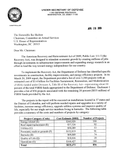 April 28, 2009 Report - Recovery Act