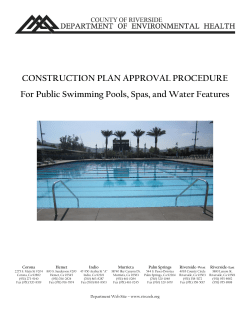 CONSTRUCTION PLAN APPROVAL PROCEDURE For Public