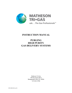 instruction manual purging high purity gas delivery