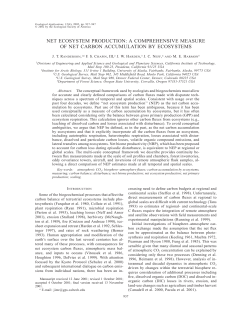 net ecosystem production: a comprehensive measure of net carbon
