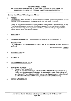 2015 Council Minutes 27 October