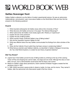 Galileo Scavenger Hunt