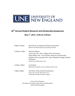 Presentations - University of New England