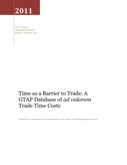 2010 Conference Paper - Global Trade Analysis Project