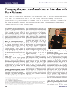 Changing the practice of medicine: an interview with Mark Fishman
