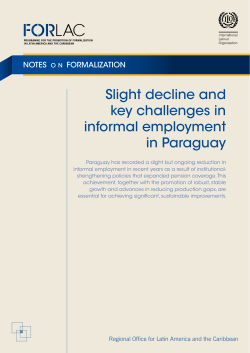 Slight decline and key challenges in informal employment in