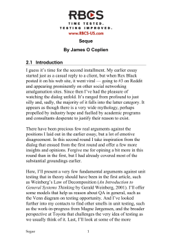 Seque By James O Coplien