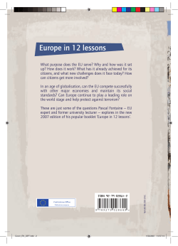 Europe in 12 lessons