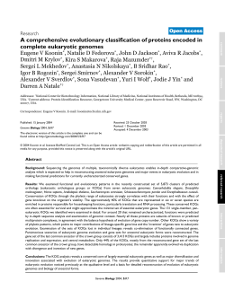 A comprehensive evolutionary classification of
