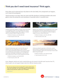 Think you don`t need travel insurance? Think again.