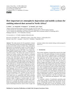How important are atmospheric depressions and mobile cyclones