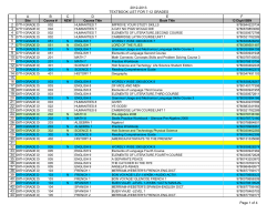 2012-2013 textbook list for 7-12 grades 1 2 3 4 5 6 7 8 9 10 11 12 13