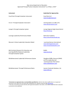 Principal Practice - State of New Jersey