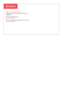 Rio Tinto 2016 Annual Report