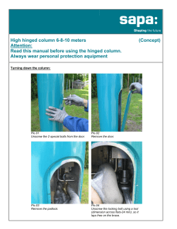 High hinged column 6-8-10 meters (Concept) Attention