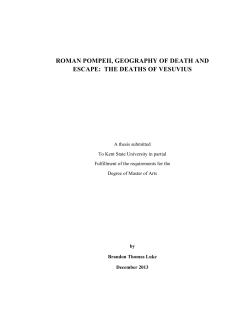roman pompeii, geography of death and escape: the deaths of