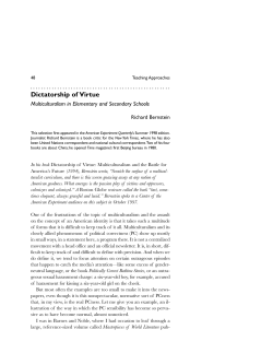 School Reform: The Critical Issues