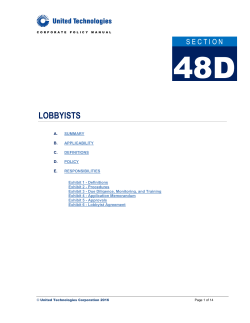 Corporate Policy Manual Section 29