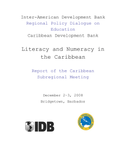 Literacy and Numeracy in the Caribbean