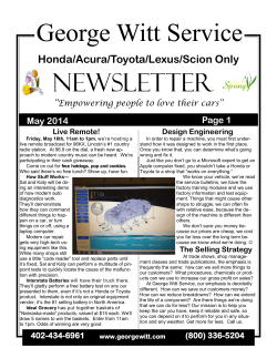 May - George Witt Service