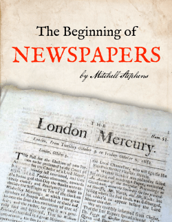 Beginning of Newspapers