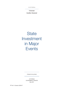 State investment in major events