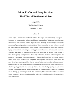 Prices, Profits, and Entry Decisions: The Effect of