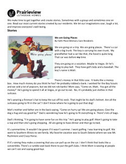 Stories - Prairieview Lutheran Homes