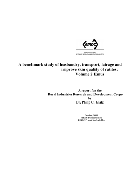 The Emu Book - Emu Industry Federation of Australia