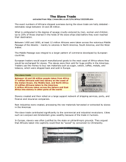 Overview of the Slave Trade